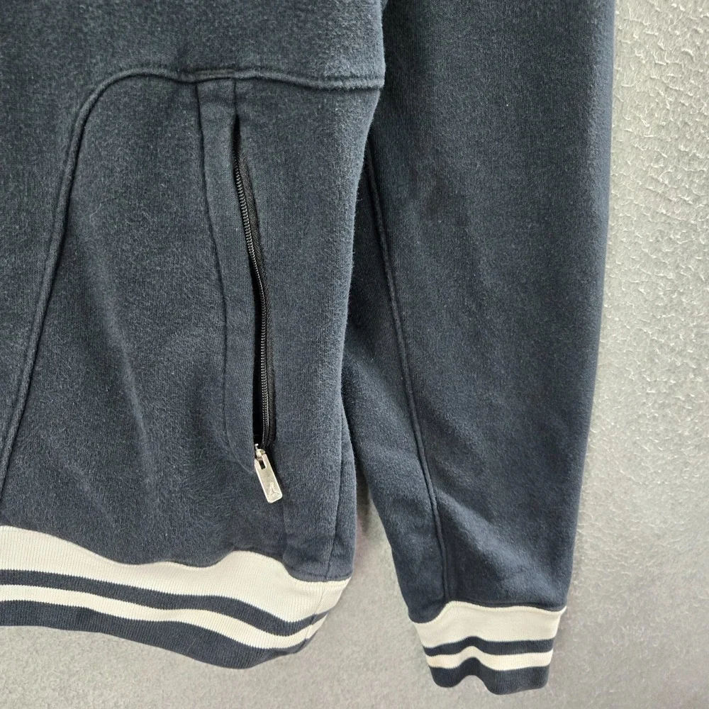 VINTAGE‎ Air Jordan Men Sweatshirt S Black Hoodie Logo Jumpman Embroidered Y2K